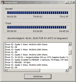 Comparison between image and CD-ROM